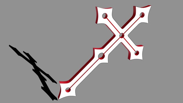 【MMDモデル】十字架【終物語】