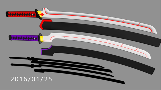 【MMDアクセサリ】小夜の刀【BLOOD+】
