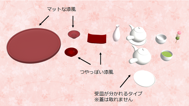 お花見用の小物セット