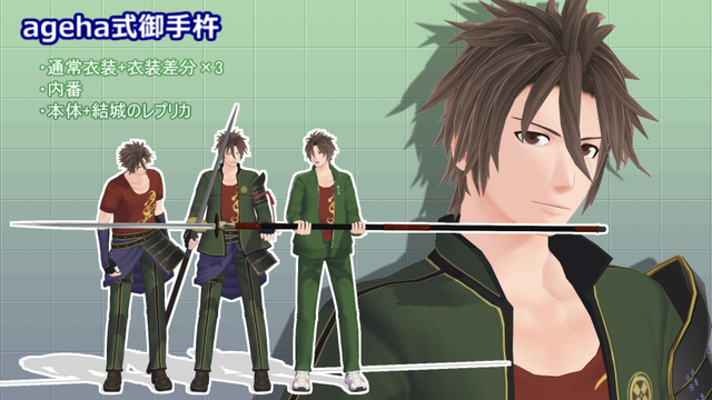 御手杵（通常衣装、内番、本体）