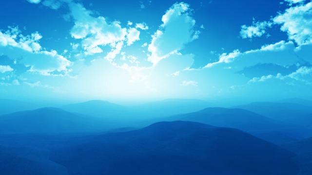 スカイドーム(朝の山並) VOL.T8