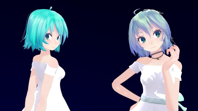 Tda式初音ミク_ショート髪ワンピース