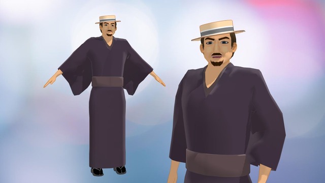 銀咲大和　和服モデル