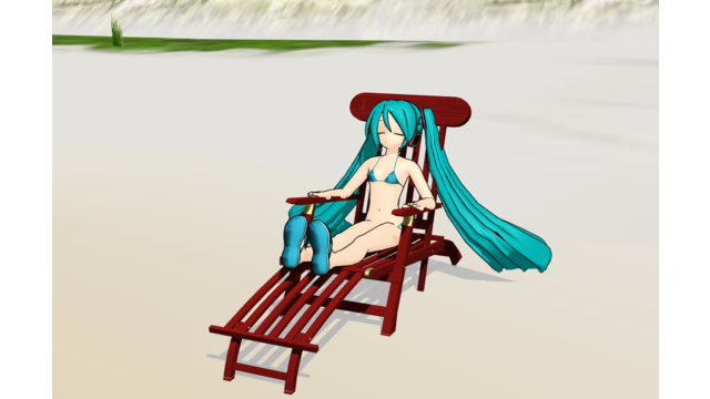 木製デッキチェア