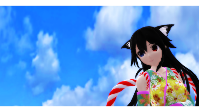 夏空に浮かぶわた雲(スカイドーム / 全球)