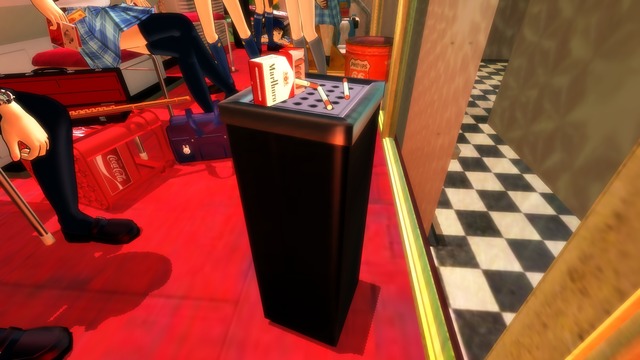 スタンド灰皿アクセ - 四角タイプ