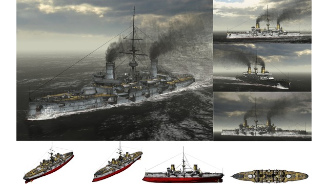 MMD用モブ装甲巡洋艦1905セット