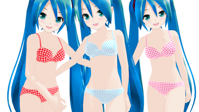 MMD Lat式ミク水着改変ビキニ モデル