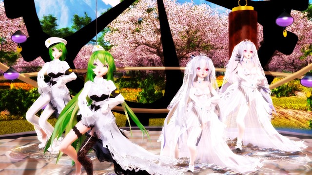 GUMIと弱音ハク（複数人数ver.） 極楽浄土カメラモーション