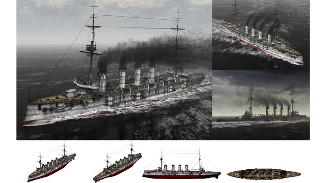 MMD用モブ装甲巡洋艦1901セット
