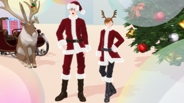 サンタ衣装セット MMD Santa costume model