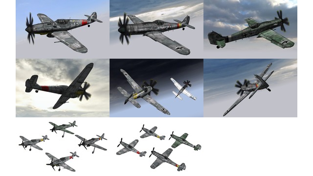 MMD用モブ戦闘機1944(独）セット