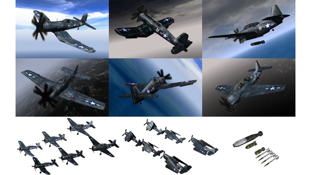 MMDモブ艦載機・兵装1943セット