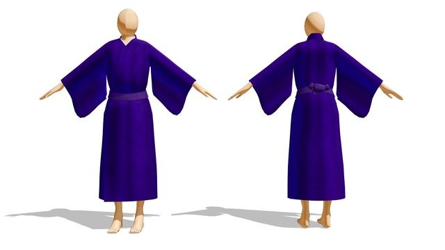 お着換え着物（男物和服）モデル