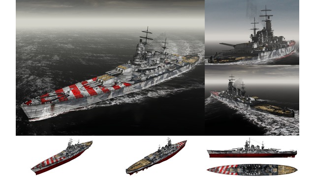 MMD用モブ超弩級戦艦1940(モブリオ)セット