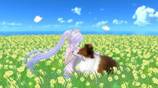 揺らぐお花畑 flower field MMD stage