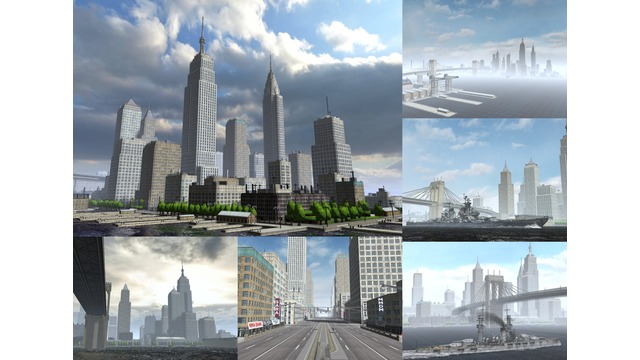 MMD用モブハッタン1950ステージセット