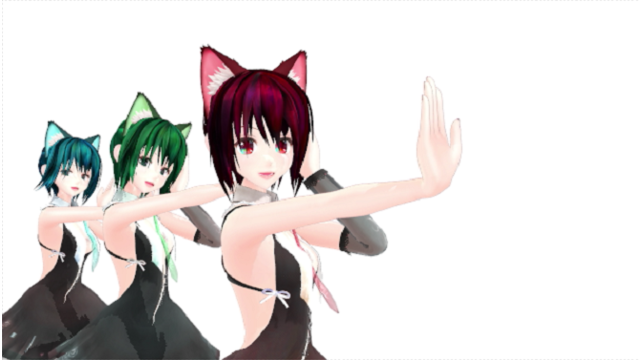 ECHO　3人用リップ表情　v02　moka様モーション用