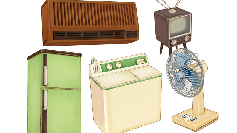 レトロな家電セットver1.0