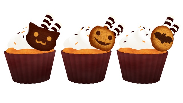 ハロウィン用のカップケーキ_ver1.1 - BowlRoll