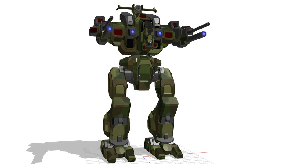 バトルメックRIFLEMAN（ライフルマン）MMDモデル