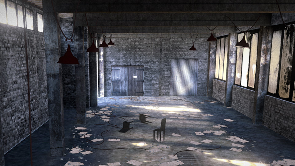 【MMDステージ】Abandoned Warehouse