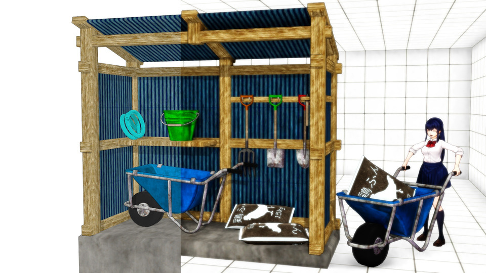 小さな農具小屋