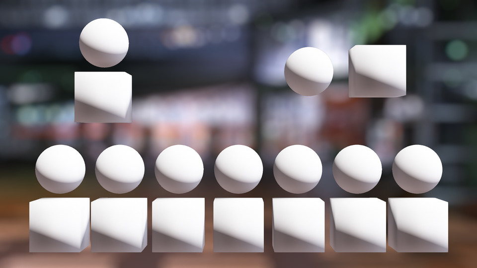 立方体/球体セット - Cube/Sphere Set