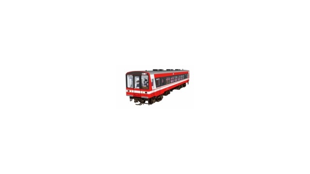 赤いディーゼルカー(おまけ付)