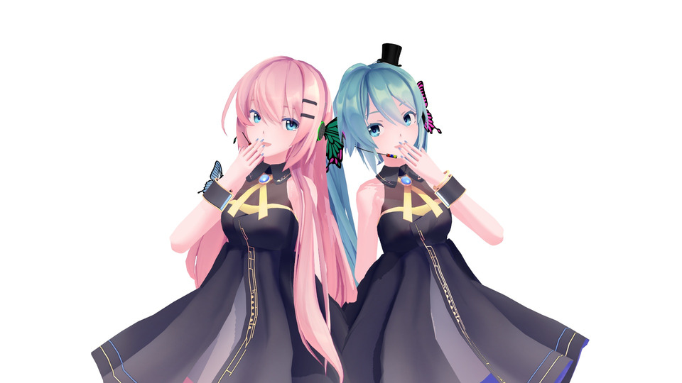 巡音ルカ （桜ミク - 描き下ろしイラスト 巡音ルカ Art by しら