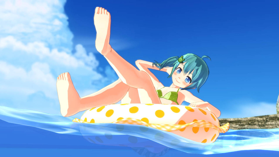 足元だけ海