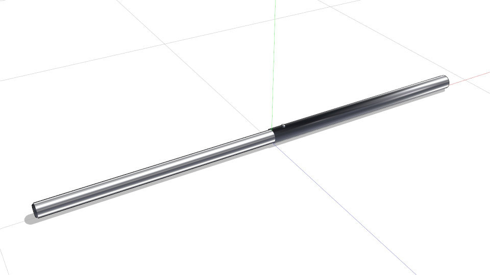 両端を持って動かせる伸縮棒