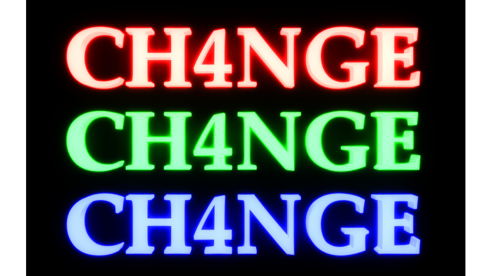 「CH4NGE」ロゴ (PMXファイル)