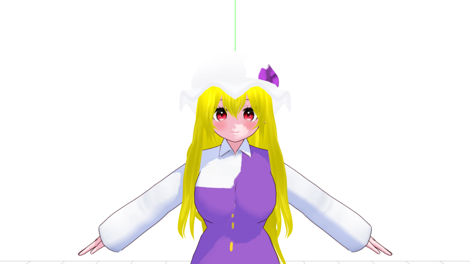 VRoid製 綿月豊姫 mmdモデル
