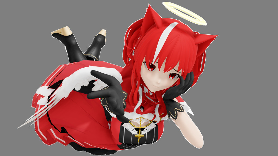 けーたいみしてよ」MMDポーズ配布 - BowlRoll