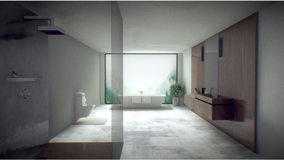 【MMDステージ】Modern Bathroom