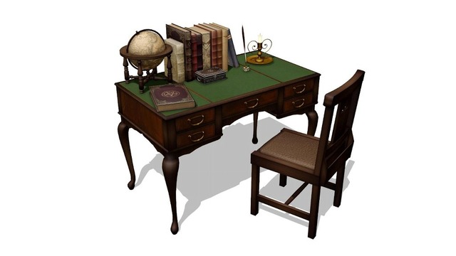 アンティーク学習机セットv1.1