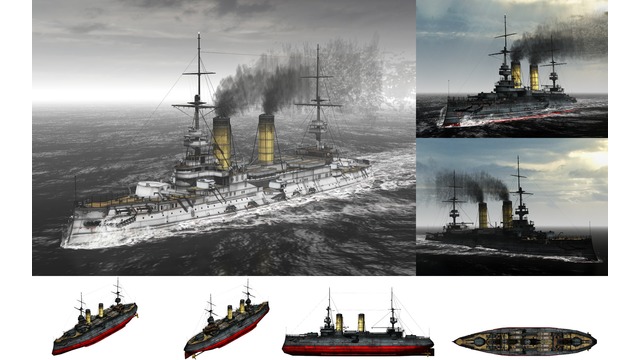 MMD用モブ前弩級戦艦1904セット