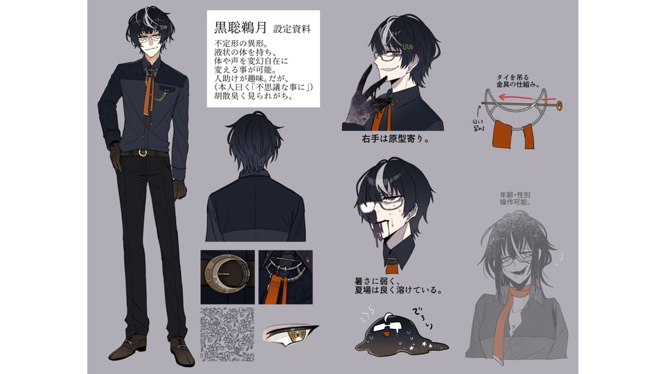 黒聡鵜月-虚偽　6音階連続音