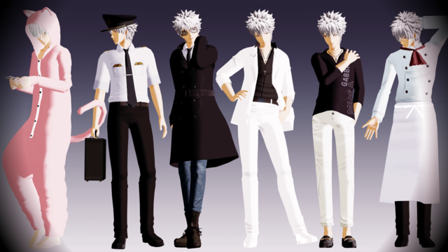 メンズモデルポーズ