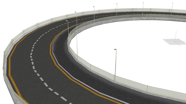 歩道付き高架橋