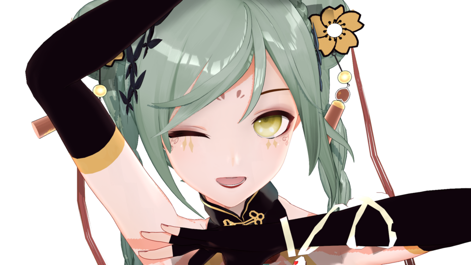 睫毛弯弯_表情モーション