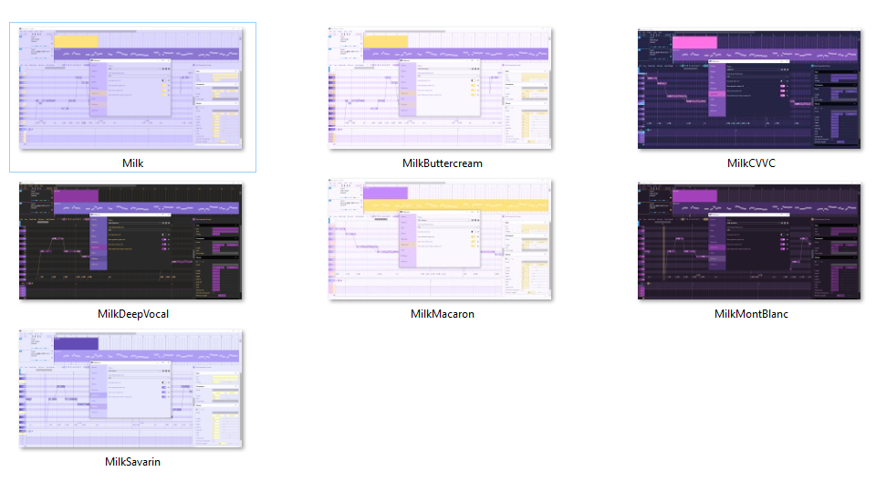7 Milk Custom OU Themes
