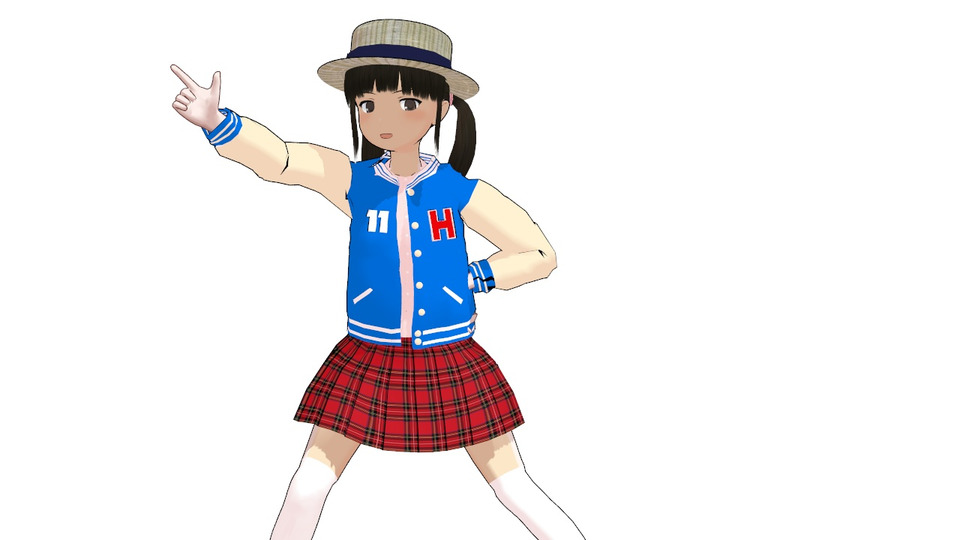 初雪私服スタジャンミニLOニーソツインテール