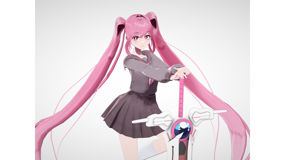 里石ユカ 開花 公式MMDモデル - BowlRoll | 由里夏(yurika)ステージ