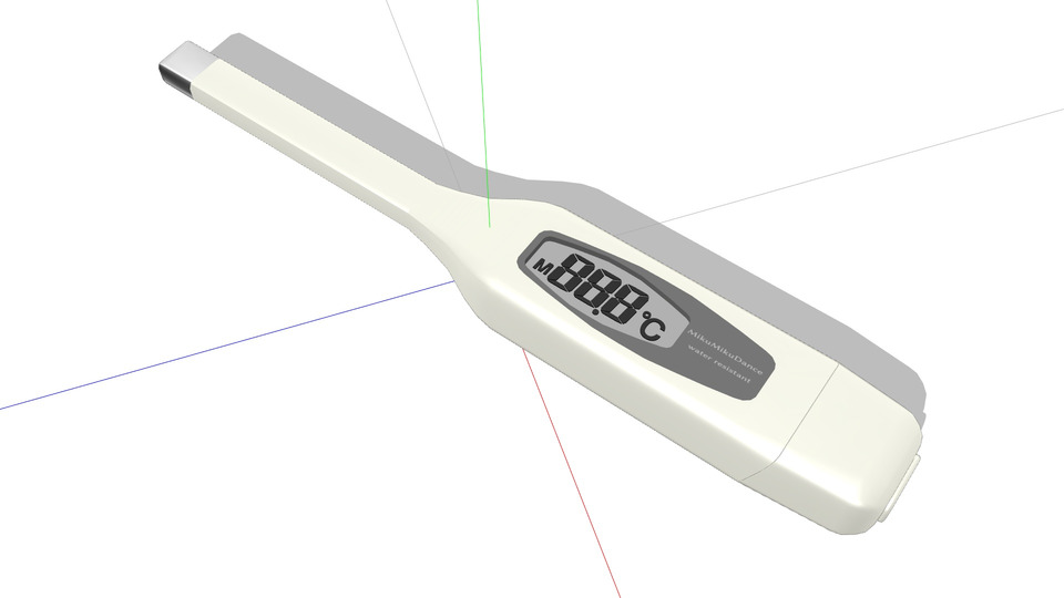 デジタル体温計MMDモデル