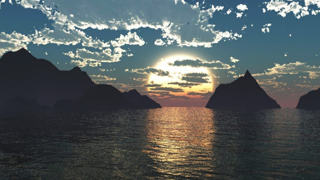 スカイドーム(夕暮れの海) VOL.W1