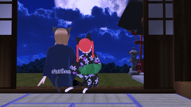 浴衣のうどん猫さん