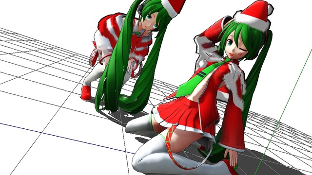 つみ式ミクさん用サンタ風テクスチャ