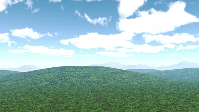 スカイドーム(昼の野原) VOL.KK5